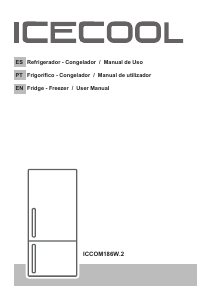 Handleiding Icecool ICCOM186W.2 Koel-vries combinatie