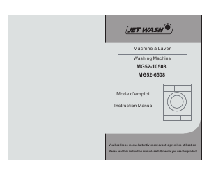Mode d’emploi Jet Wash MG52-10508 Lave-linge