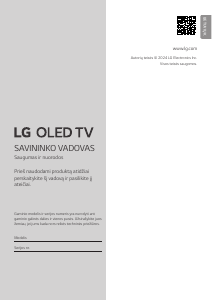 Vadovas LG OLED77C42LA OLED televizorius