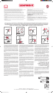 説明書 Leifheit 72486 Classic M Black アイロンボード