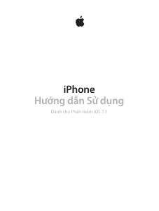 Hướng dẫn sử dụng Apple iPhone (iOS 7.1) Điện thoại di động