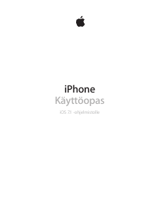 Käyttöohje Apple iPhone (iOS 7.1) Matkapuhelin