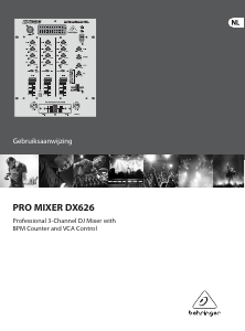 Handleiding Behringer Pro Mixer DX626 Mengpaneel