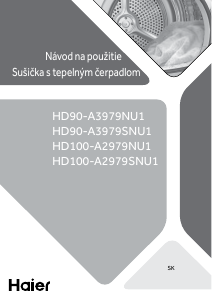 Návod Haier HD100-A2979SNU1 Sušička