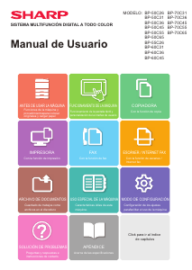 Manual de uso Sharp BP-50C36 Impresora multifunción