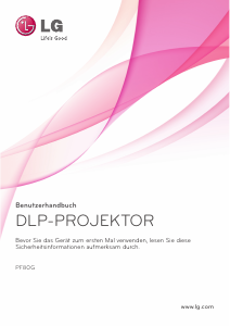 Bedienungsanleitung LG PF80G Projektor