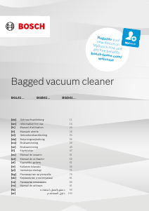 Manual Bosch BGB41RD3H Vacuum Cleaner