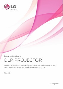 Bedienungsanleitung LG PG60G Projektor