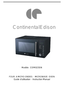 Handleiding Continental Edison CEM023SN Magnetron