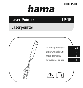 Manual de uso Hama 00003500 LP-1R Presentador