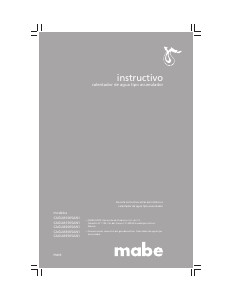 Manual de uso Mabe CAGLM1505AN1 Caldera de gas
