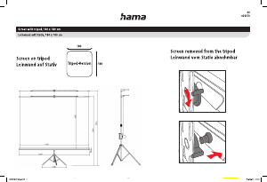 Руководство Hama 00021573 Экран для проектора