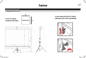 كتيب Hama 00021574 شاشة بروجكتور