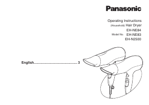 Handleiding Panasonic EH-N2500 Haardroger