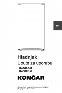 Manual Končar H4880SM Refrigerator