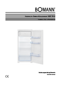 Manual Bomann KSE 7812 Refrigerator