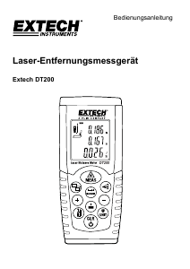 Bedienungsanleitung Extech DT200 Laser-entfernungsmesser