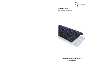 Bedienungsanleitung Gembird KB-BT-01 Tastatur