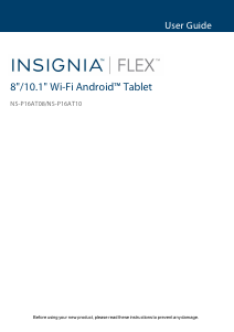 Handleiding Insignia NS-P16AT10 Flex Tablet