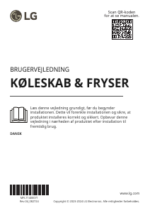 Brugsanvisning LG GBV5250CEP Køle-fryseskab