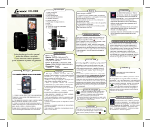 Manual Lenoxx CX-908 Telefone celular