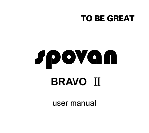 Manual Spovan Bravo II Smart Watch