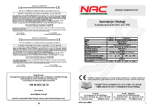 Instrukcja NAC WR65129E Kosiarka