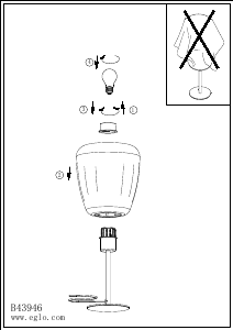 Manual de uso Eglo 43946 Lámpara