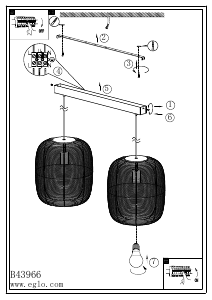 Manuál Eglo 43966 Svítilna