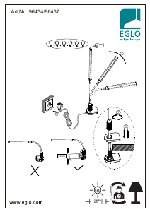 Instrukcja Eglo 96437 Lampa