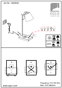 Panduan Eglo 900626 Lampu