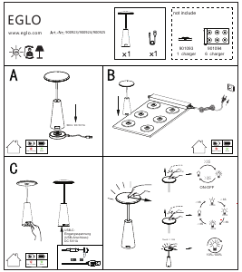 Bedienungsanleitung Eglo 900925 Leuchte