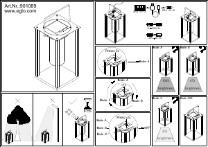 Manuál Eglo 901089 Svítilna
