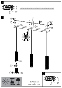 Brugsanvisning Eglo 901152 Lampe