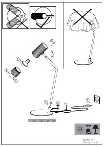 Manual de uso Eglo 901154 Lámpara