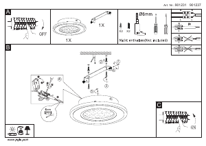 Manual de uso Eglo 901237 Lámpara