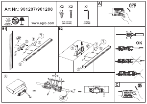 Manuál Eglo 901287 Svítilna