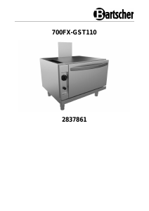 Handleiding Bartscher 700FX-GST110 Oven