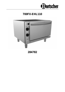 Handleiding Bartscher 700FX-EHL110 Oven