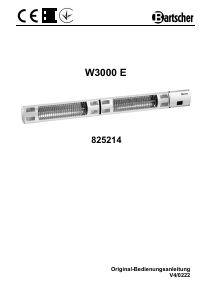 Handleiding Bartscher W3000 E Terrasverwarmer