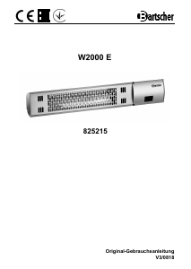 Handleiding Bartscher W2000 E Terrasverwarmer