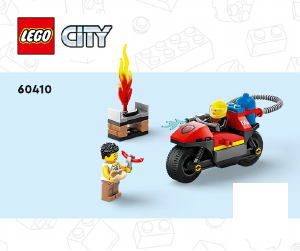 Bruksanvisning Lego set 60410 City Brannmotorsykkel