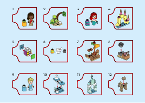 Vadovas Lego set 43253 Disney LEGO ǀ Disney 2024 metų advento kalendorius