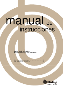 Manual Balay 3CVB463BQ Fogão