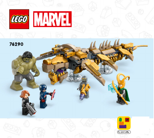 Manual Lego set 76290 Super Heroes The Avengers vs. The Leviathan