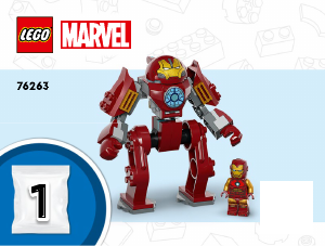 Manual Lego set 76263 Super Heroes Iron Man Hulkbuster vs. Thanos