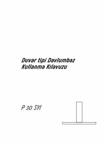 Kullanım kılavuzu Arçelik P 30 SYI Davlumbaz