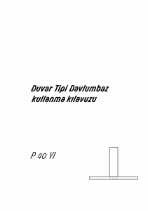 Kullanım kılavuzu Arçelik P 40 YI Davlumbaz