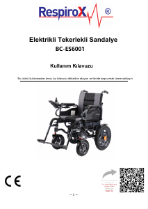 Kullanım kılavuzu Respirox BS-ES6001 Elektrikli tekerlekli sandalye