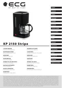 Bedienungsanleitung ECG KP 2150 Stripe Kaffeemaschine